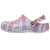 Classic clog Pattern Crocs Flat Heel Sports Colorful Blue Sandals