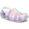Classic clog Pattern Crocs Flat Heel Sports Colorful Blue Sandals