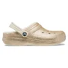 Classic Glitter Lined Clogs “Gold White”