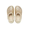 Classic Glitter Lined Clogs “Gold White”