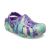 Classic Lined Marbled Clogs “Neon Purple Multi”