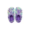 Classic Lined Marbled Clogs “Neon Purple Multi”