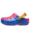 Classic Lined TieDye Graphic Clogs “Blue Pink”