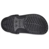 Classic Metallic Crocskin Clogs “Black”