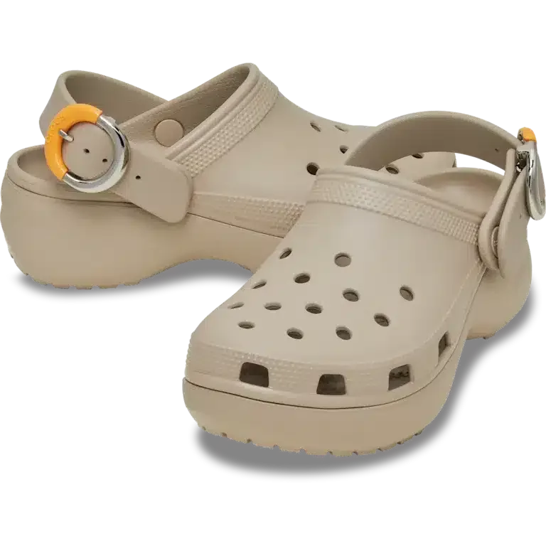 Classic Platform Dipped Buckle Clog Classic Platform Dipped Buckle Clog