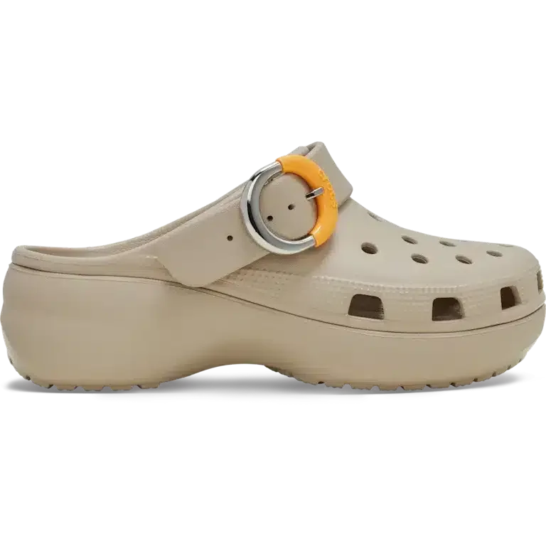 Classic Platform Dipped Buckle Clog Classic Platform Dipped Buckle Clog