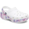 Classic Platform Dream Clog “White Purple”