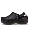Classic Platform Lined Clog “Black”