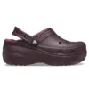 Classic Platform Lined Clogs “Dark Cherry”