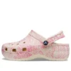 Classic Platform Snake Print Clogs “Pink”