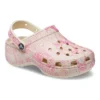 Classic Platform Snake Print Clogs “Pink”
