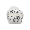 Classic Skull Print Clogs “White Black”