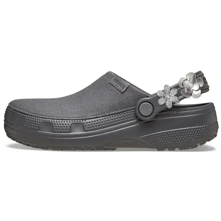 Crafted Silver Flowers Clog Crafted Silver Flowers Clog