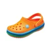Crocband Rainbow Band Clogs “Orange Blue”