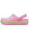 Crocband Rainbow Glitter Clogs “Pink”