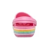 Crocband Rainbow Glitter Clogs “Pink”