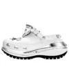 Crocs x MCM Mega Crush Clogs “White Silver”