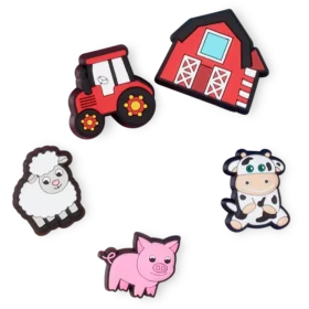 Cutesey Farm Animal 5 Pack Jibbitz Shoe Charm Cutesey Farm Animal 5 Pack Jibbitz Shoe Charm