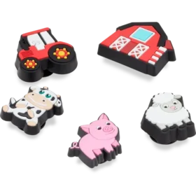 Cutesey Farm Animal 5 Pack Jibbitz Shoe Charm Cutesey Farm Animal 5 Pack Jibbitz Shoe Charm