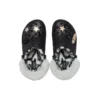 Disco Classic Lined Disco Glitter Clogs “Black White”