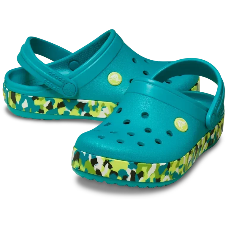 Kids’ Crocband Glow Confetti Band Clog Kids’ Crocband Glow Confetti Band Clog