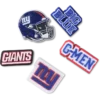 Nfl New York Giants 5 Pack Jibbitz Shoe Charm